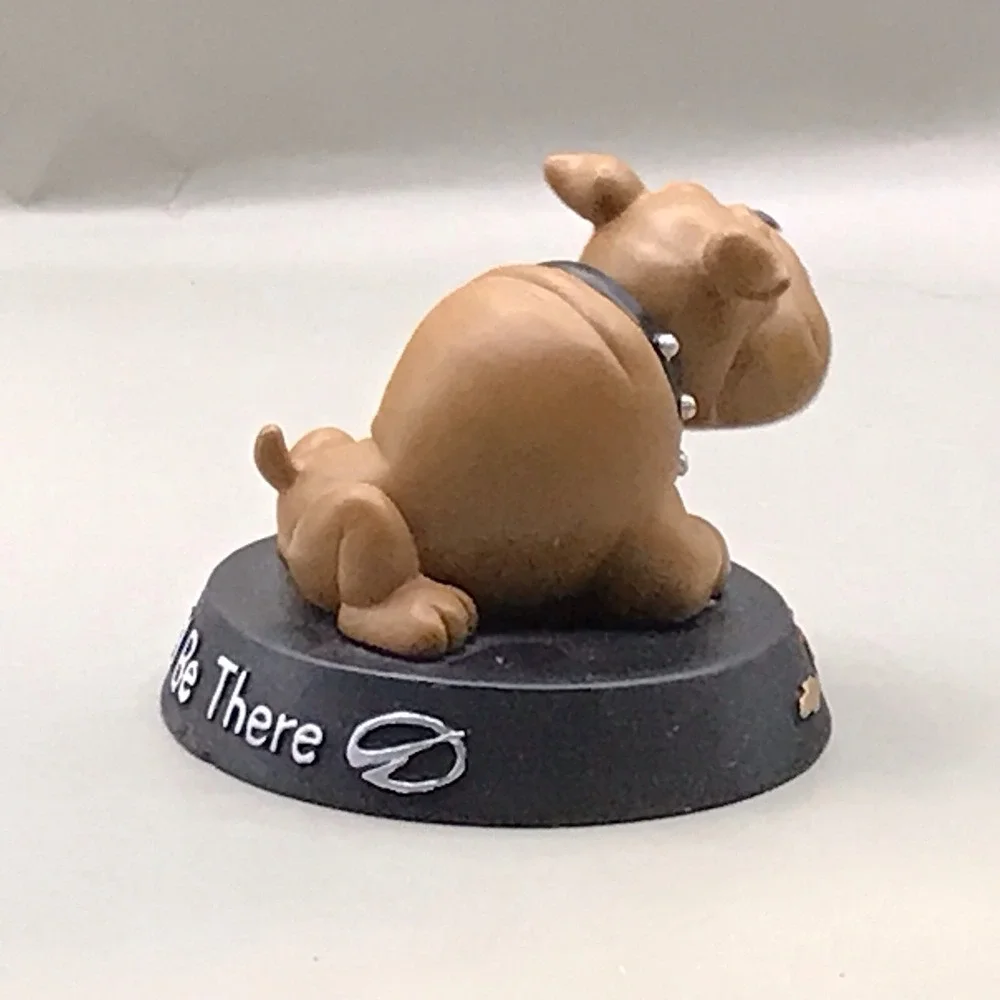 Bulldog Bobble head Dog On Black Base 